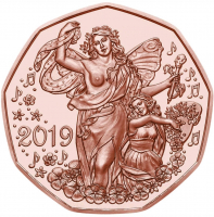5 Euro Kupfer Österreich 2019