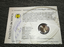 2 Euro SLOWAKEI 2009 - CC + Unterschrift