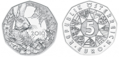 5 Euro Silber Österreich 2019 Hgh