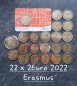 Preview: 22 x 2Euro 2022 - Erasmus SET - ohne Malta
