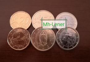 20Cent, 50Cent, 1Euro San Marino 2018