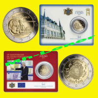 2 x 2 Euro Coincard LUXEMBURG 2012