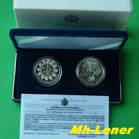 5 + 10 Euro Silber PP - SAN MARINO 2002