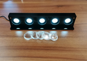 Acryl - Leuchtbox mit LED für 5x5Euro BRD
