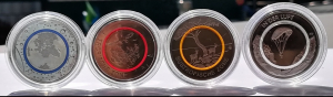 4 x Polymermünze Deutschland 2016 bis 2019