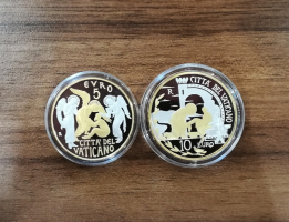 5 + 10 Euro Silber + Gold PP - VATIKAN 2019 -