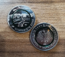 5 Euro Deutschland 2019 Gemäßigte Zone - J