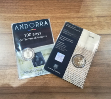 Schutzhülle für 2Euro Andorra Coincard ab 2014