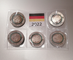 5 x 10 Euro Deutschland 2022 Pflege