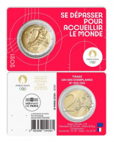 2Euro FRANKREICH - 2021 Olympia 24 CC rot