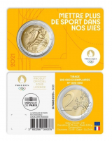 2Euro FRANKREICH - 2021 Olympia 24 CC gelb