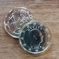 1 Euro Kursmünze Monaco 2022