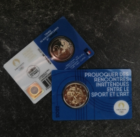 2Euro FRANKREICH - 2022 Olympia 2024 CC blau