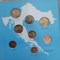 Offizieller Blister KMS 1Cent-2Euro - KROATIEN 2023