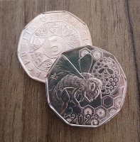 5 Euro Kupfer Österreich 2023 - Bienentanz