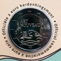 2 Euro BELGIEN - 2023 (NL) - Jugendstil