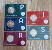 5 x 2 Euro FRANKREICH - 2024 Olympia 2024 CC