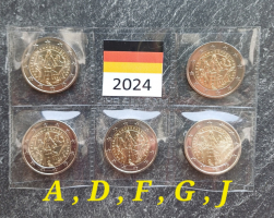 5 x 2Euro DEUTSCHLAND - 2024 Paulskirchenverfassung im Blister