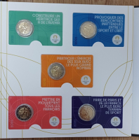 20 x 2Euro FRANKREICH Olympia 2021 - 2024 inkl. Album