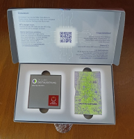 SET Digitalisierung - 25 Euro Niob + Crypto Stamp