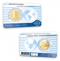2 Euro FINNLAND - 2025 - Diplomatie in Coincard EN