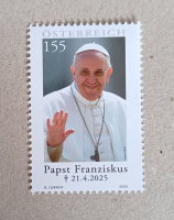 Briefmarke Papst Franziskus 2013 - 2025   - ungestempelt