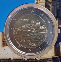 2 Euro MALTA - 2025 im Blister - Mdina