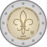 2 Euro PORTUGAL - 2025 Weltpfadfinder   -  ab Mitte Juli