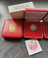 Preview: 2 x 2 Euro MONACO - 2025 PP im Etui - Cardales + Baux