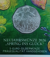 Preview: 5 Euro Silber Österreich 2026 Hgh - Spring ins Glück