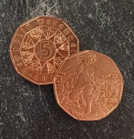 5 Euro Kupfer Österreich 2026 - Spring ins Glück