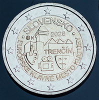 2 Euro Slowakei 2026 - Trencin Kulturhauptstadt