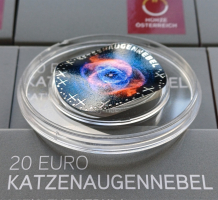 Preview: 20 Euro Silber Österreich 2026 PP - Katzenaugennebel