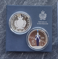 Preview: 10 Euro Silber PP - SAN MARINO 2026 Milizkompanie