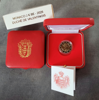 2 Euro MONACO - 2026 PP im Etui - Herzogtum Valentinois