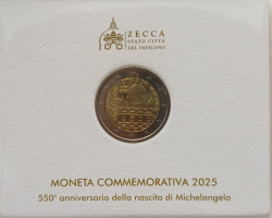 2 Euro VATIKAN - 2025 Michelangelo