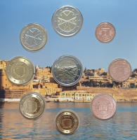Preview: KMS Malta 2026 1Cent - 2Euro + 2Euro Valletta  im Blister