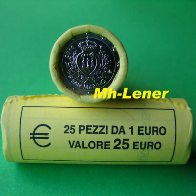 1 Euro Rolle SAN MARINO 2010 ohne Schnitt