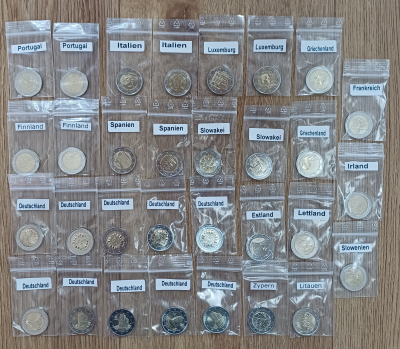 49 x 2Euro - 2023 komplettes Set aller Ausgaben (ohne Monaco)