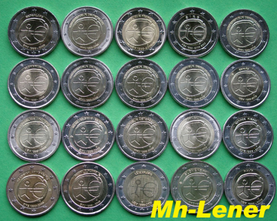 20 x 2Euro WWU