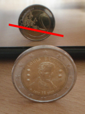 2 Euro BELGIEN - 2009 Stempeldrehung