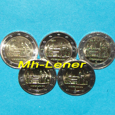 5 x 2Euro DEUTSCHLAND - 2014