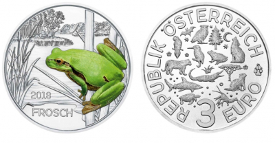 3Euro Österreich 2018 Frosch Hgh
