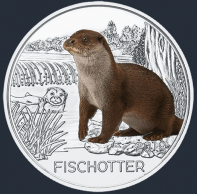 3Euro Österreich 2019 Fischotter Hgh