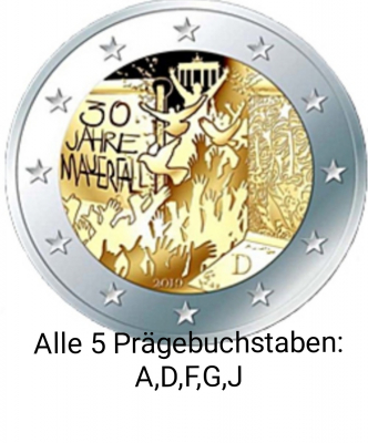 5 x 2Euro DEUTSCHLAND - 2019