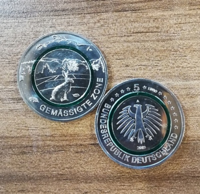 5 Euro Deutschland 2019 Gemäßigte Zone - A