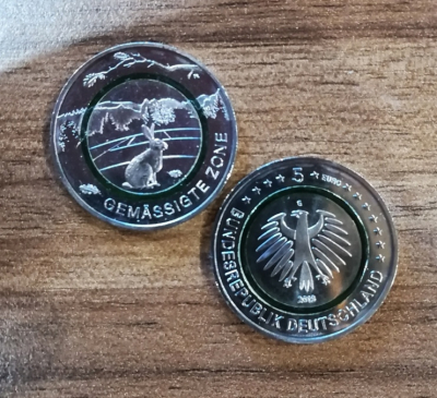 5 Euro Deutschland 2019 Gemäßigte Zone - G