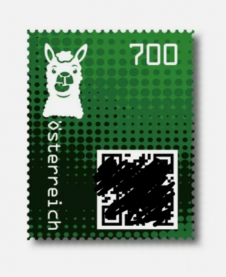 Crypto Stamp Briefmarke Österreich 2020 - Lama