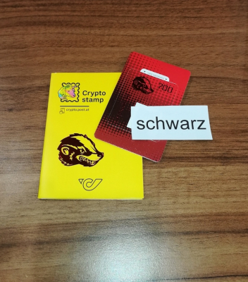 Crypto Stamp Briefmarke Österreich 2020 - Honigdachs