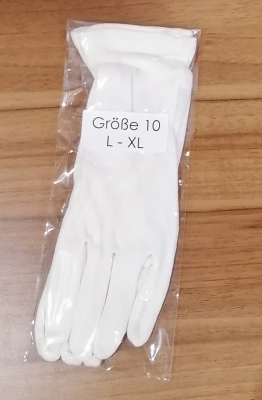 Baumwoll Münzhandschuhe L-XL